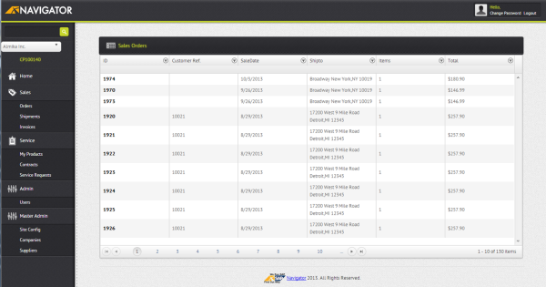 customer portals integration SAP bydesign