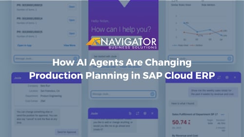 How AI Agents Are Changing Production Planning in SAP Cloud ERP
