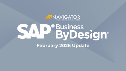 What's New in SAP Business ByDesign