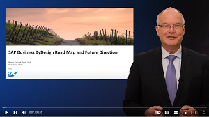 State of the SAP Business ByDesign Product and Future development