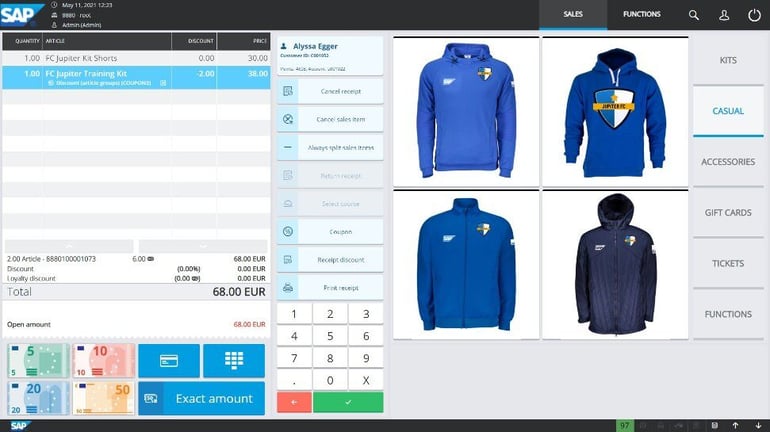 SAP Cloud ERP for Customer Checkout