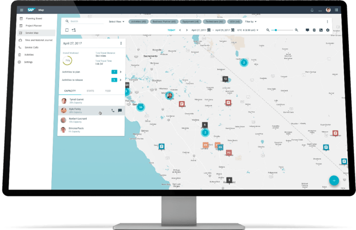 SAP Field Service Management (FSM) Dashboard