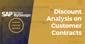 Discount Analysis on Customer Contracts in SAP Business ByDesign