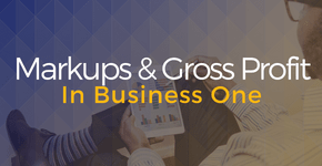 Markups & Gross Profit in Business One