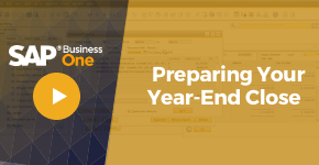 Prepare your Year-End Close