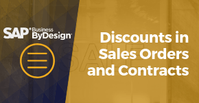 Discounts in Sales Orders and Contracts