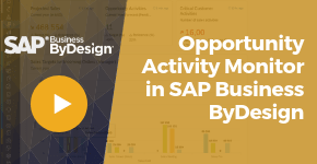 Opportunity Activity Monitor in SAP Business ByDesign