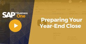 Preparing your Year-End Close - Business One