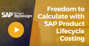 Freedom to Calculate with SAP Product Lifecycle Costing