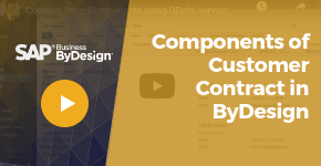 Components of Customer Contract in ByDesign
