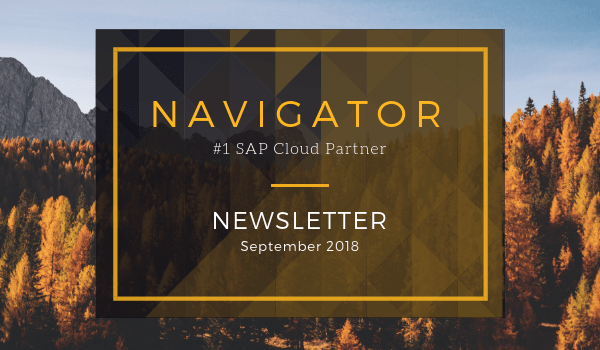 Navigator's September 2018 Newsletter
