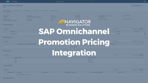 SAP Omnichannel Promotion Pricing (OPPS)