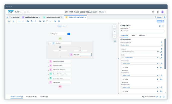 SAP Process Automation, Dashboard