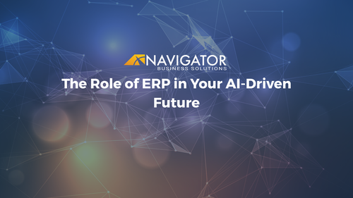The Role of ERP in Your AI-Driven Future