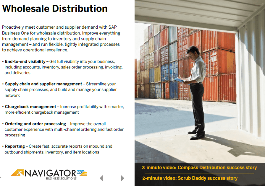 Wholesale Distribution SAP Business One